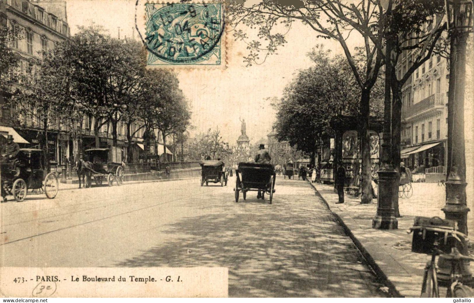 PARIS LE BOULEVARD DU TEMPLE - District 03
