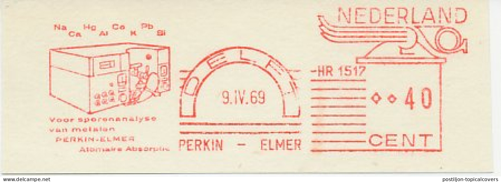 Meter Cut Netherlands 1969 Trace Analysis - Atomic Absorption - Andere & Zonder Classificatie