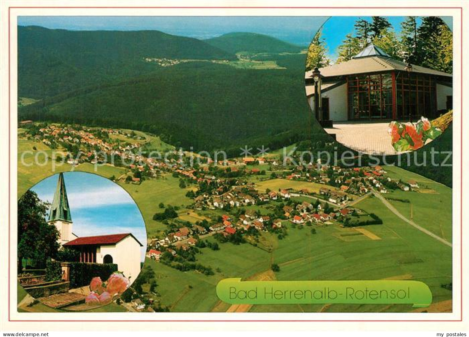 73265781 Rotensol Kirche Luftkurort Im Schwarzwald Fliegeraufnahme Rotensol - Bad Herrenalb