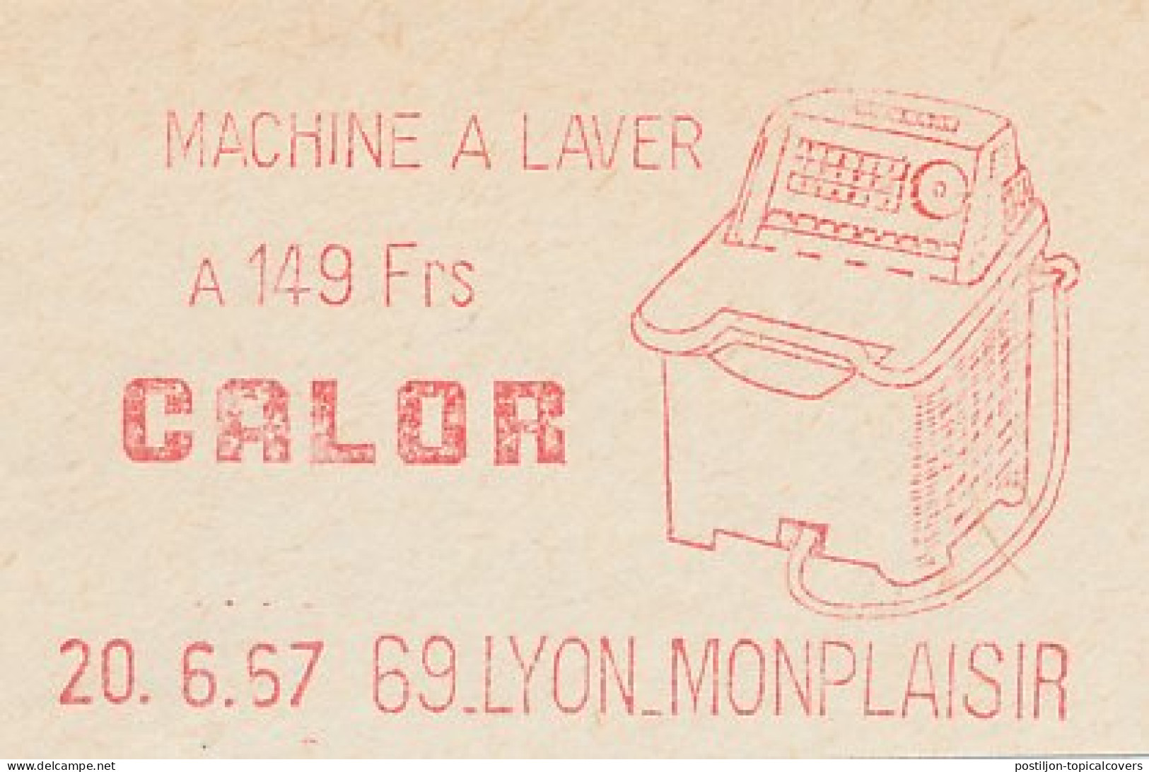 Meter Cut France 1967 Washing Machine - Calor - Non Classés