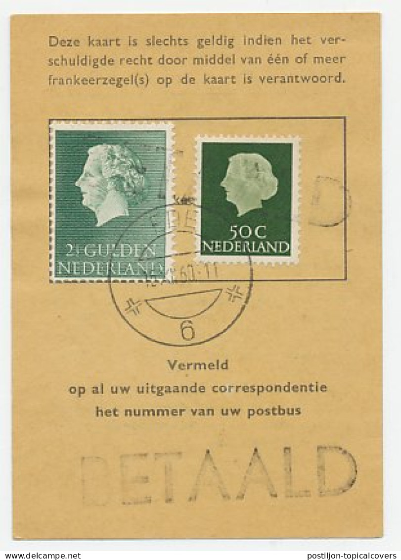 Em. Juliana Postbuskaartje Ede 1960 - Unclassified