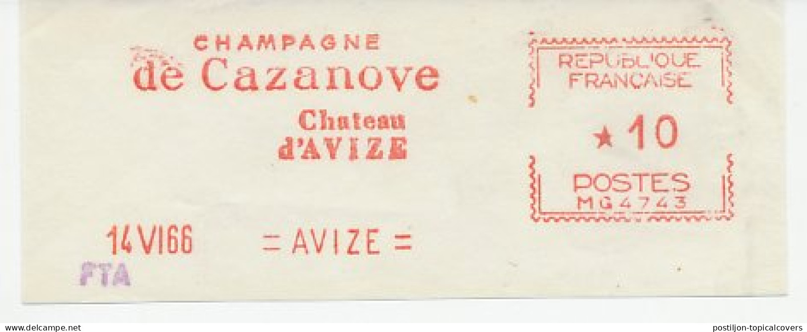 Meter Cut France 1966 Champagne - De Cazanove - Wines & Alcohols