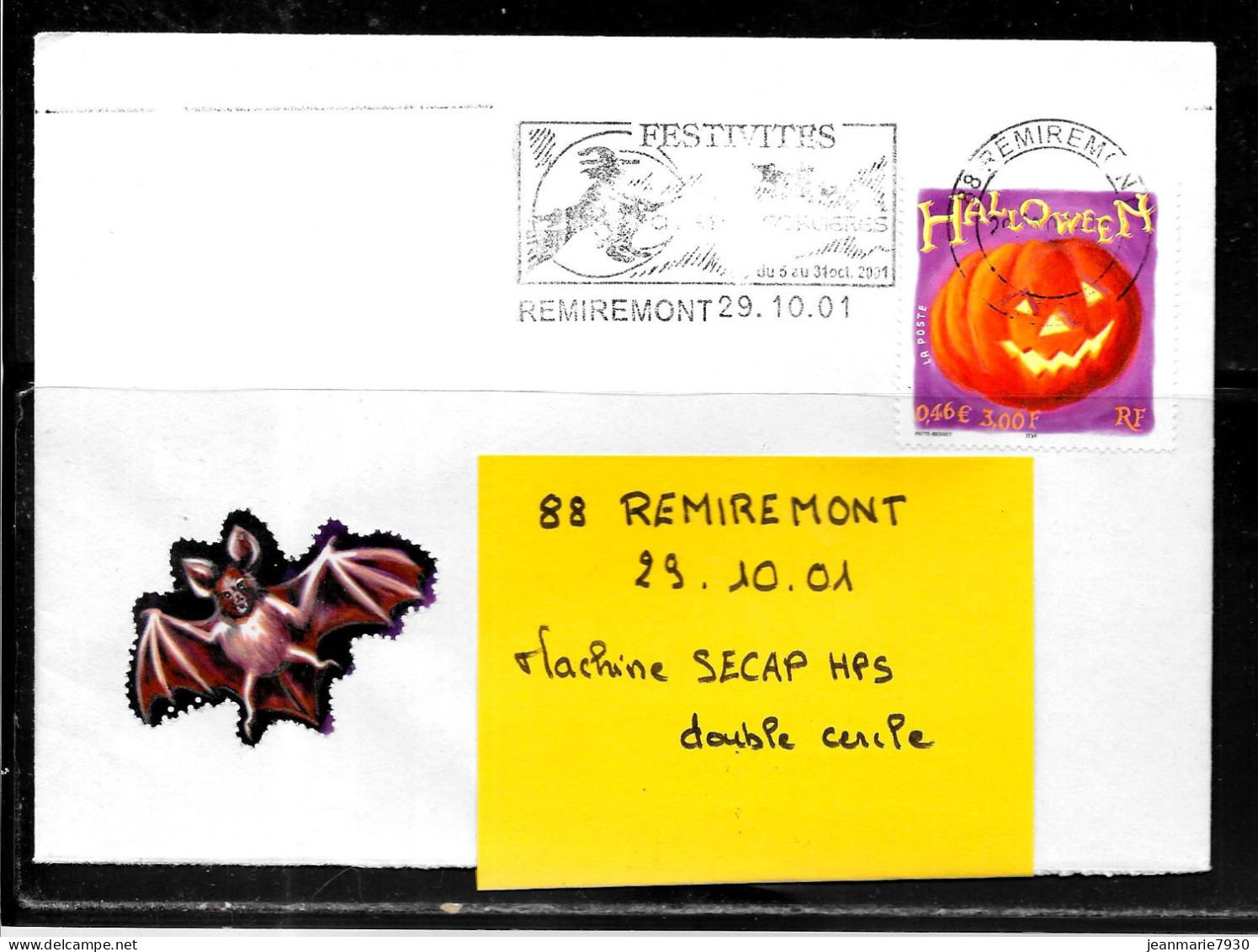 K138 - N° 3428 SUR LETTRE DE REMIREMONT DU 29/10/01 - Cartas & Documentos