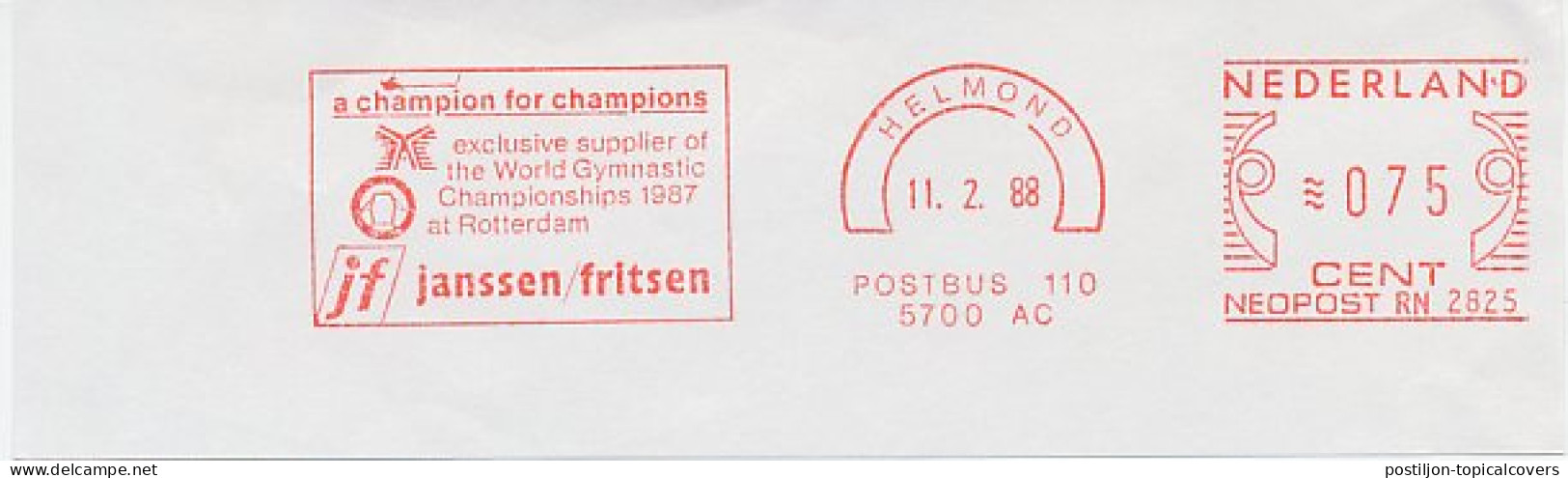 Meter Cut Netherlands 1988 World Gymnastic Championships 1987 Rotterdam  - Autres & Non Classés