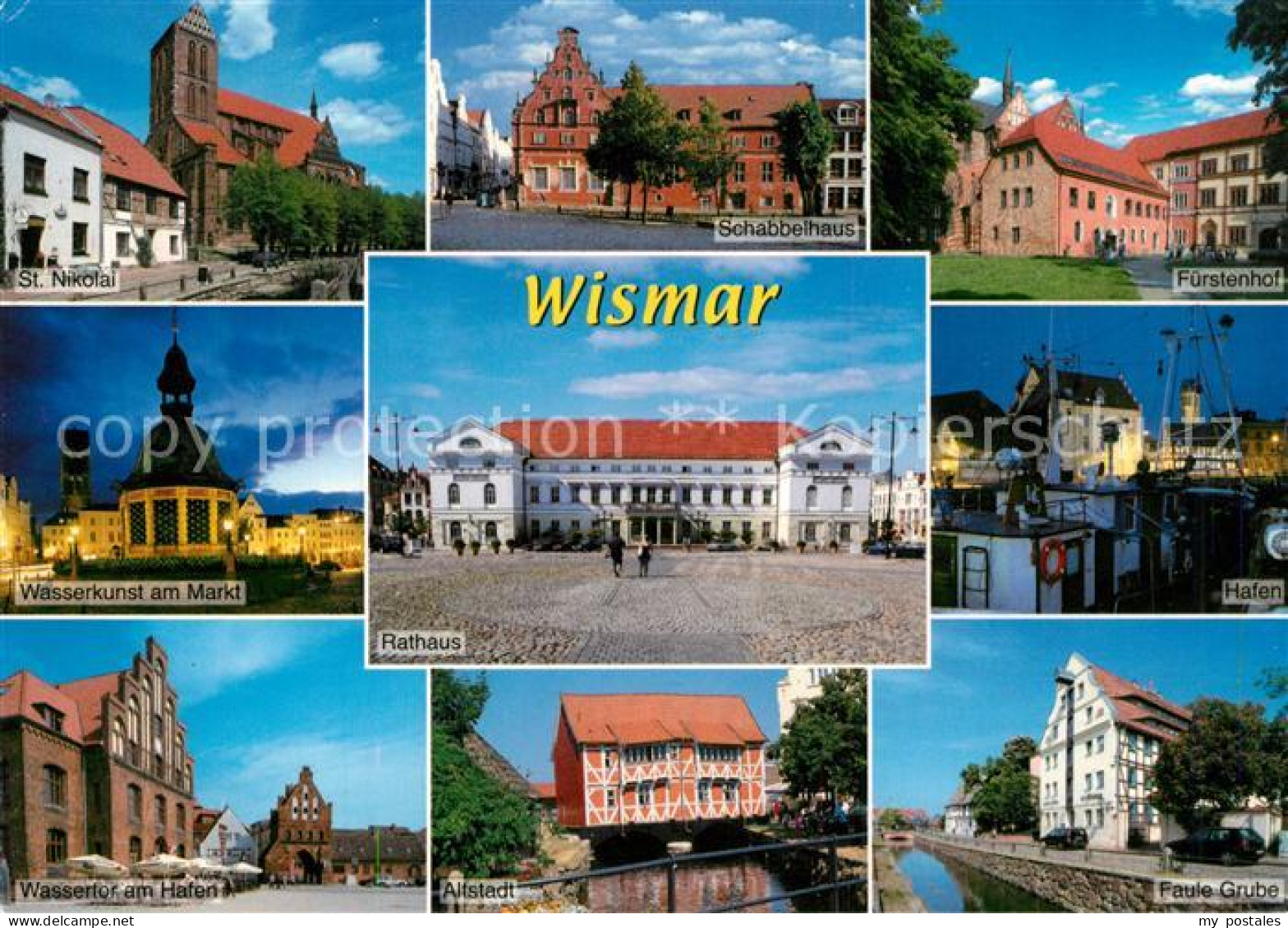 73265726 Wismar Mecklenburg St Nikolai Kirche Schabbelhaus Fuerstenhof Wasserkun - Wismar