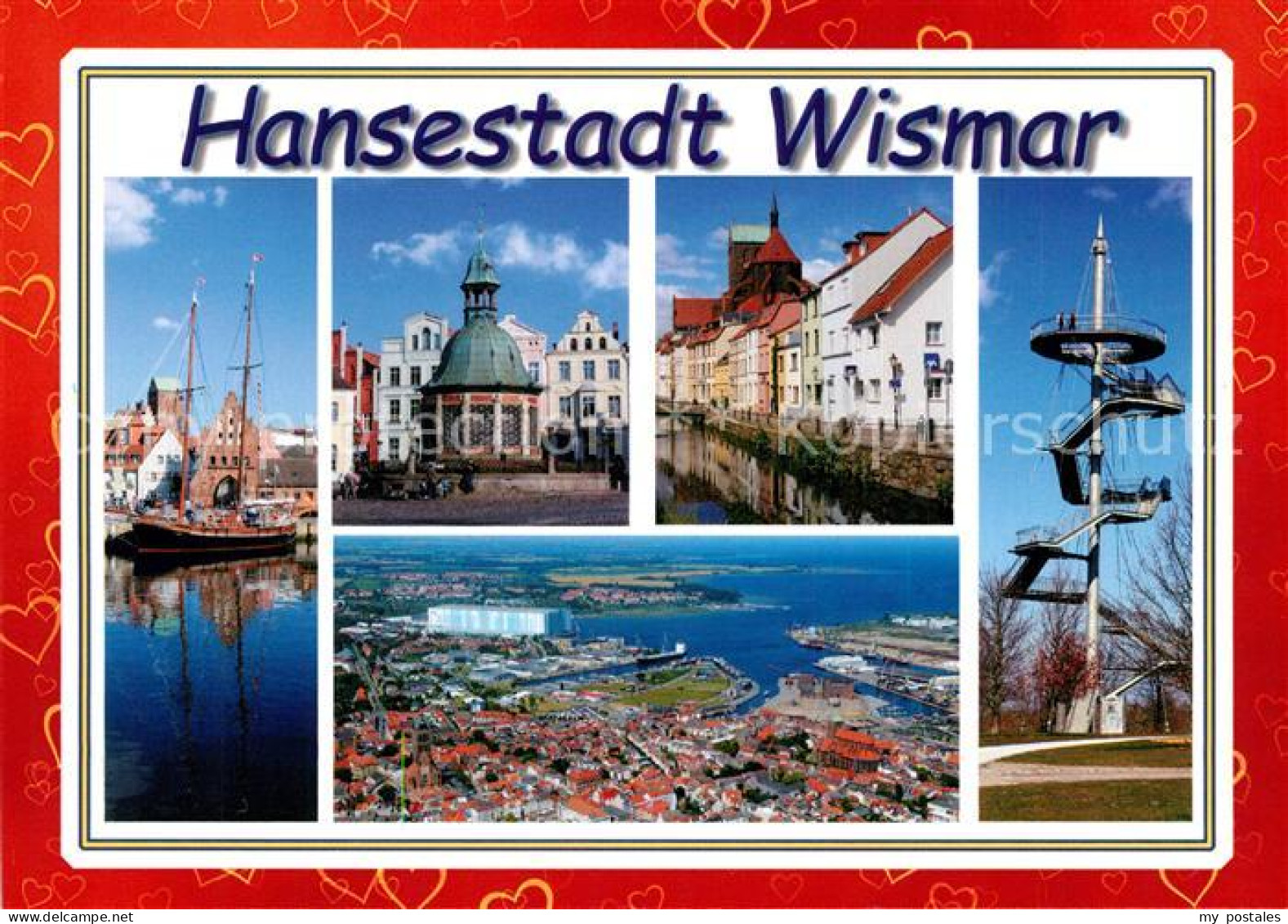 73265725 Wismar Mecklenburg Hafen Wassertor Wasserkunst Markt Muehlengrube St Ni - Wismar