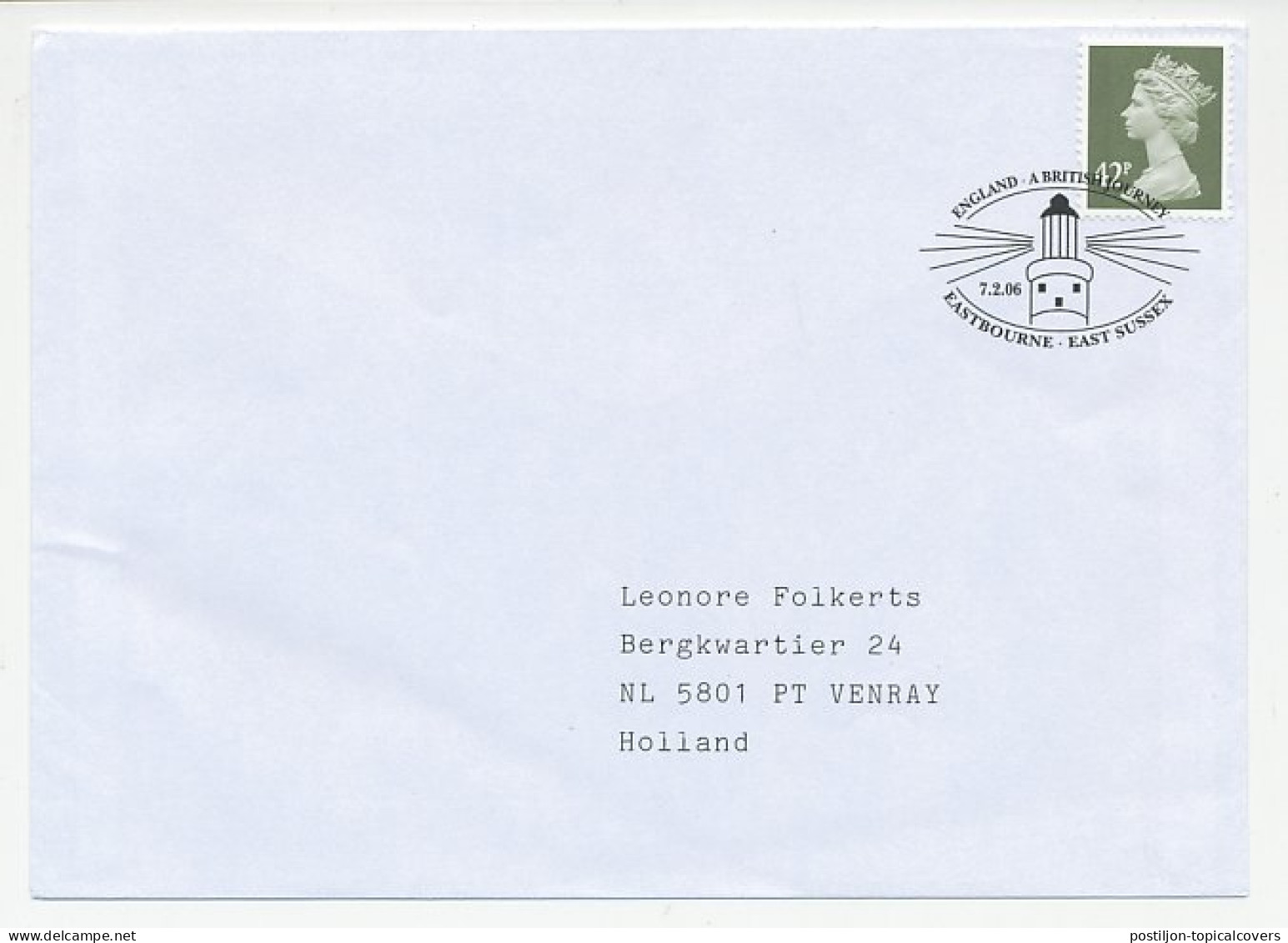 Cover / Postmark GB / UK 2006 Lighthouse  - Lighthouses