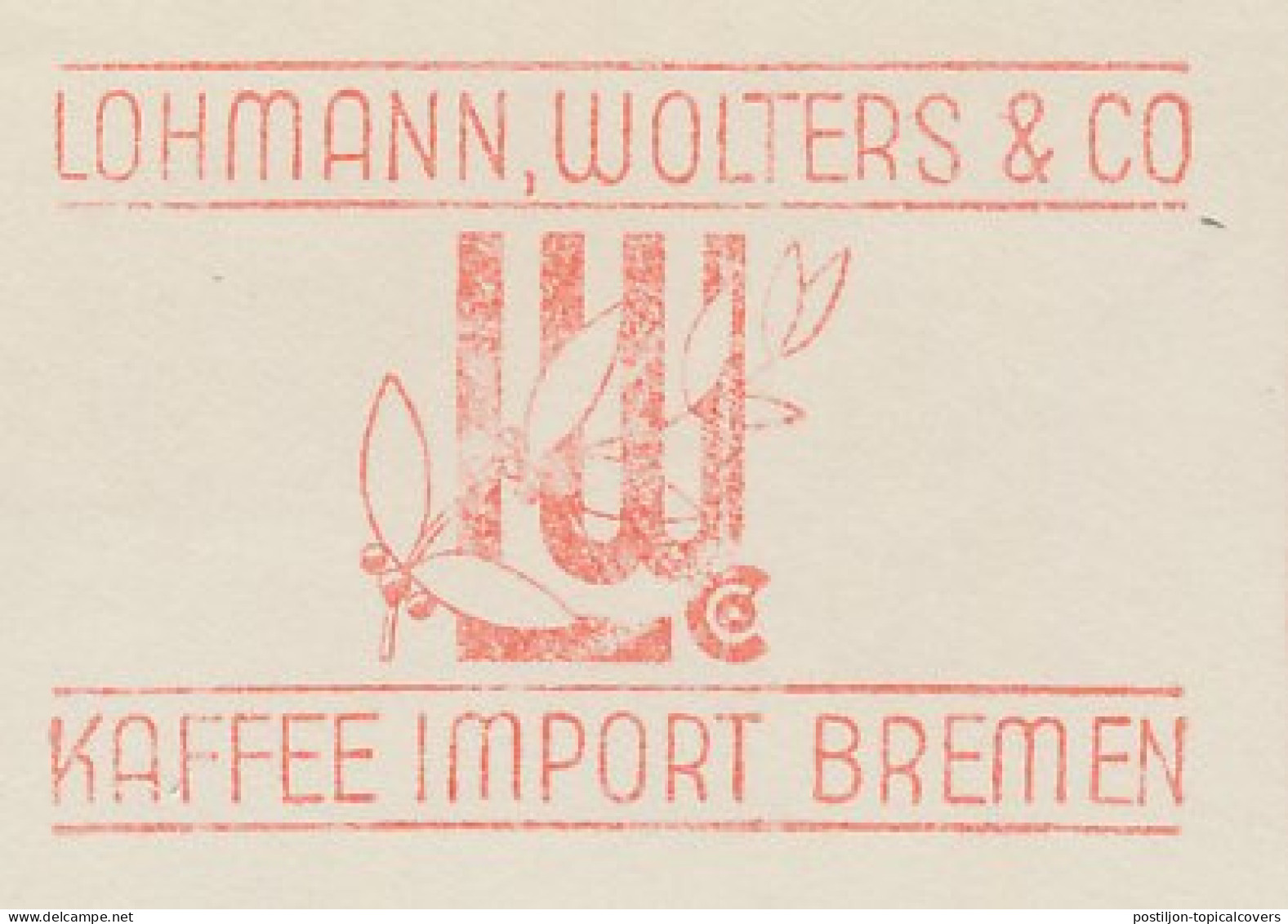 Meter Cut Germany 1959 Coffee - Lohman - Wolters - Altri & Non Classificati