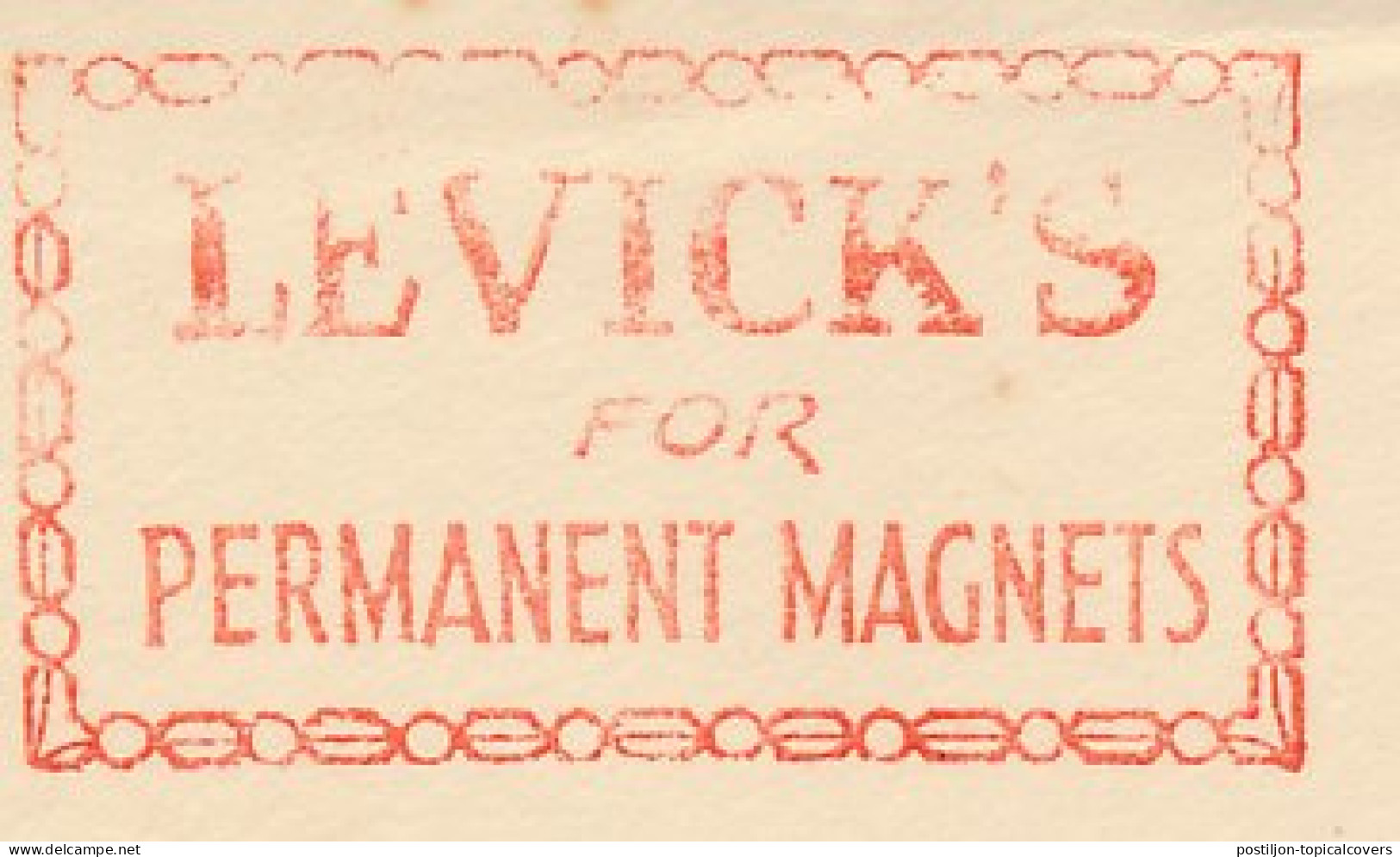Meter Cut GB / UK 1936 Permanent Magnets - Levick S - Altri & Non Classificati