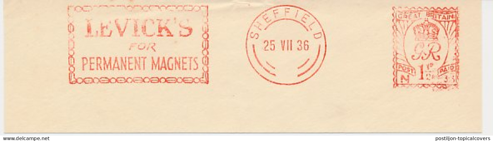 Meter Cut GB / UK 1936 Permanent Magnets - Levick S - Autres & Non Classés