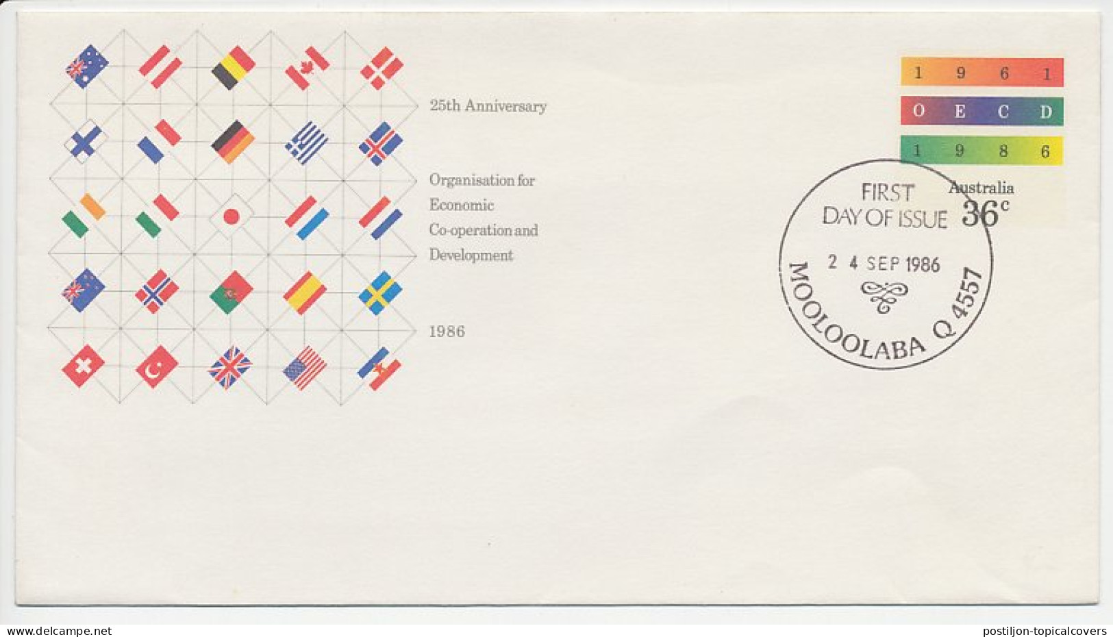 Postal Stationery Australia 1986 Flags - OECD - Autres & Non Classés