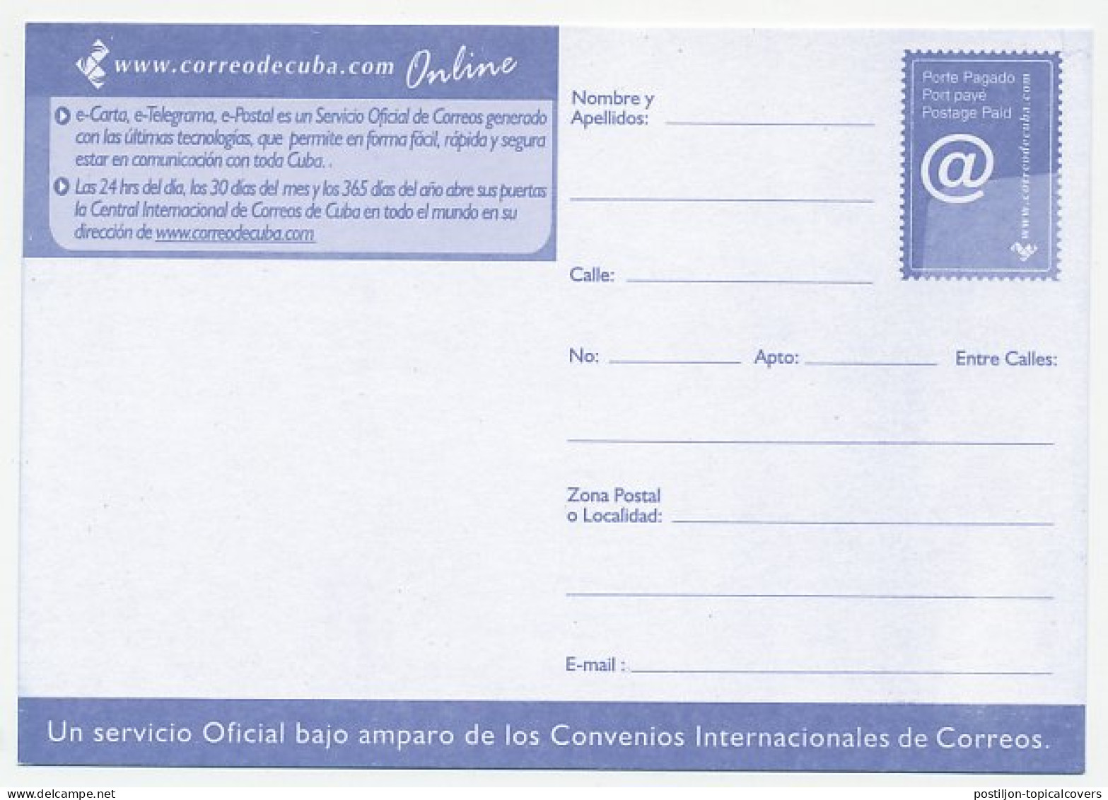 Postal Stationery Cuba @ - Children - Statue - Lion - Informatique