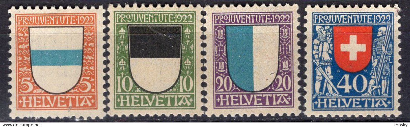 T3597 - SUISSE SWITZERLAND Yv N°188/91 * Pro Juventute - Unused Stamps