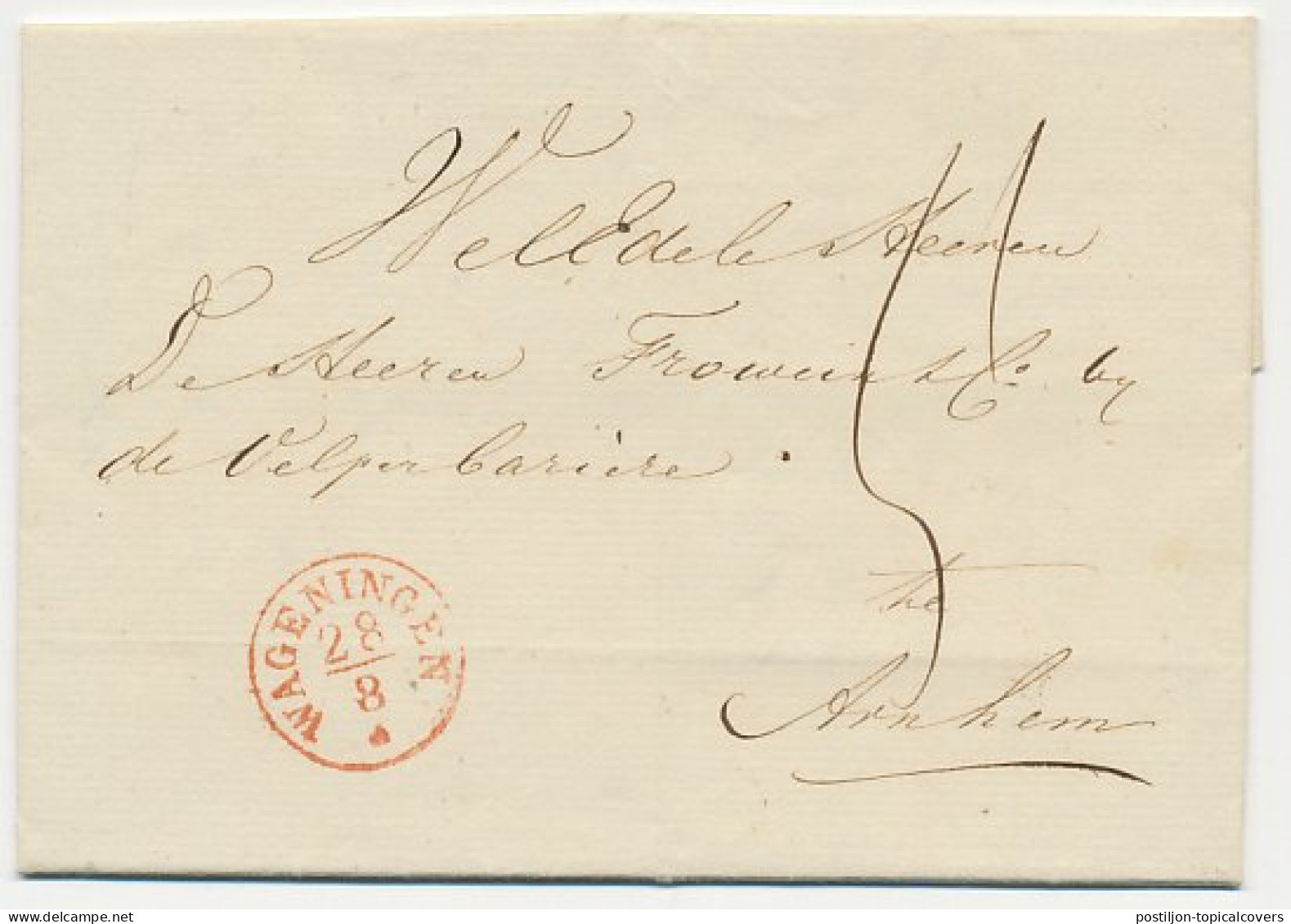 Wageningen - Arnhem 1853 - ...-1852 Prephilately