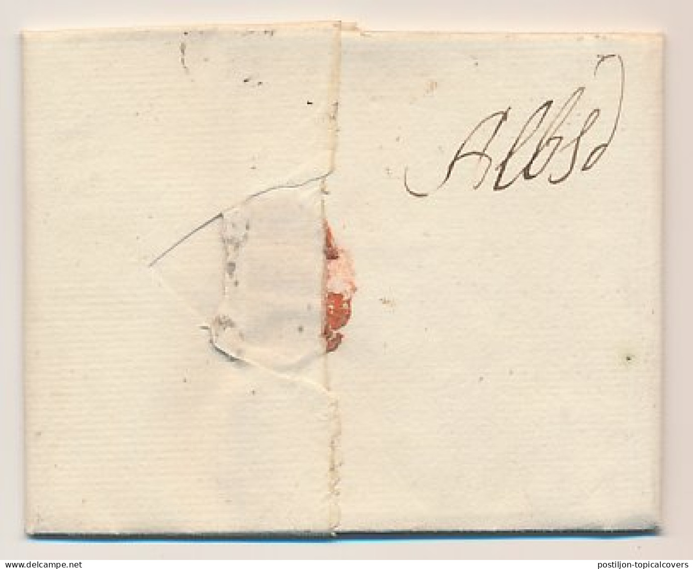 Werkendam - Distributiekantoor Alblasserdam - Schiedam 1825 - ...-1852 Prephilately