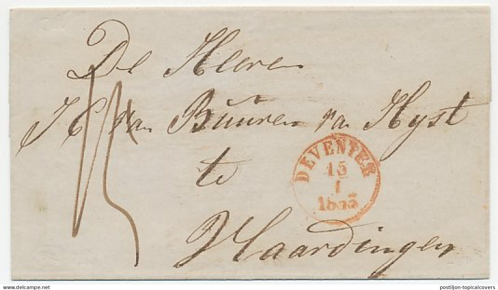 Deventer - Vlaardingen 1853 - ...-1852 Prephilately