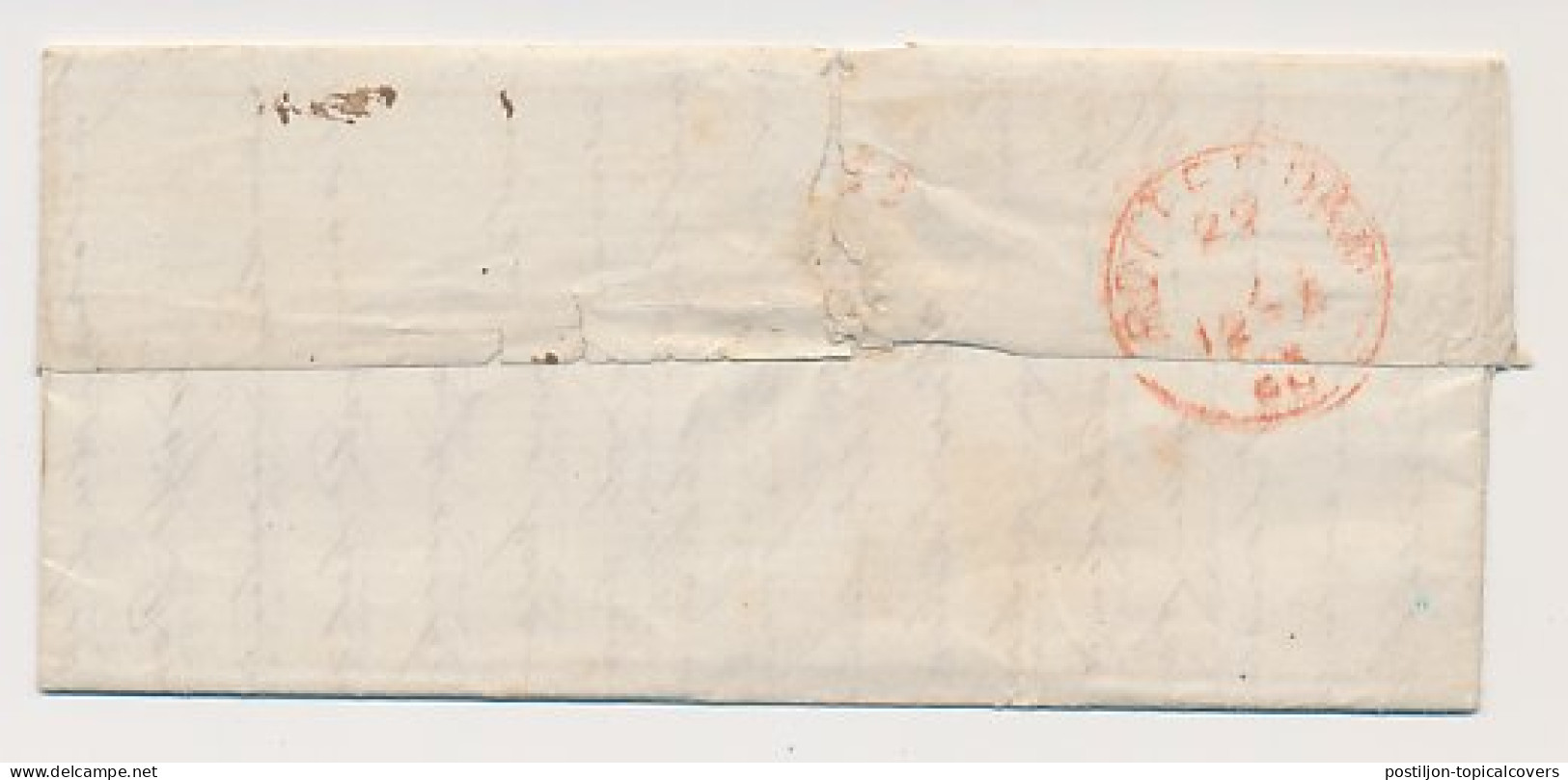 Hengelo - Trein Takjestempel Arnhem - Oldenzaal 1866 - Briefe U. Dokumente