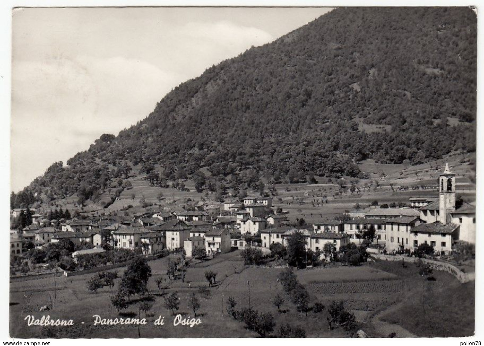 VALBRONA - PANORAMA DI OSIGO - COMO - 1950 - Como