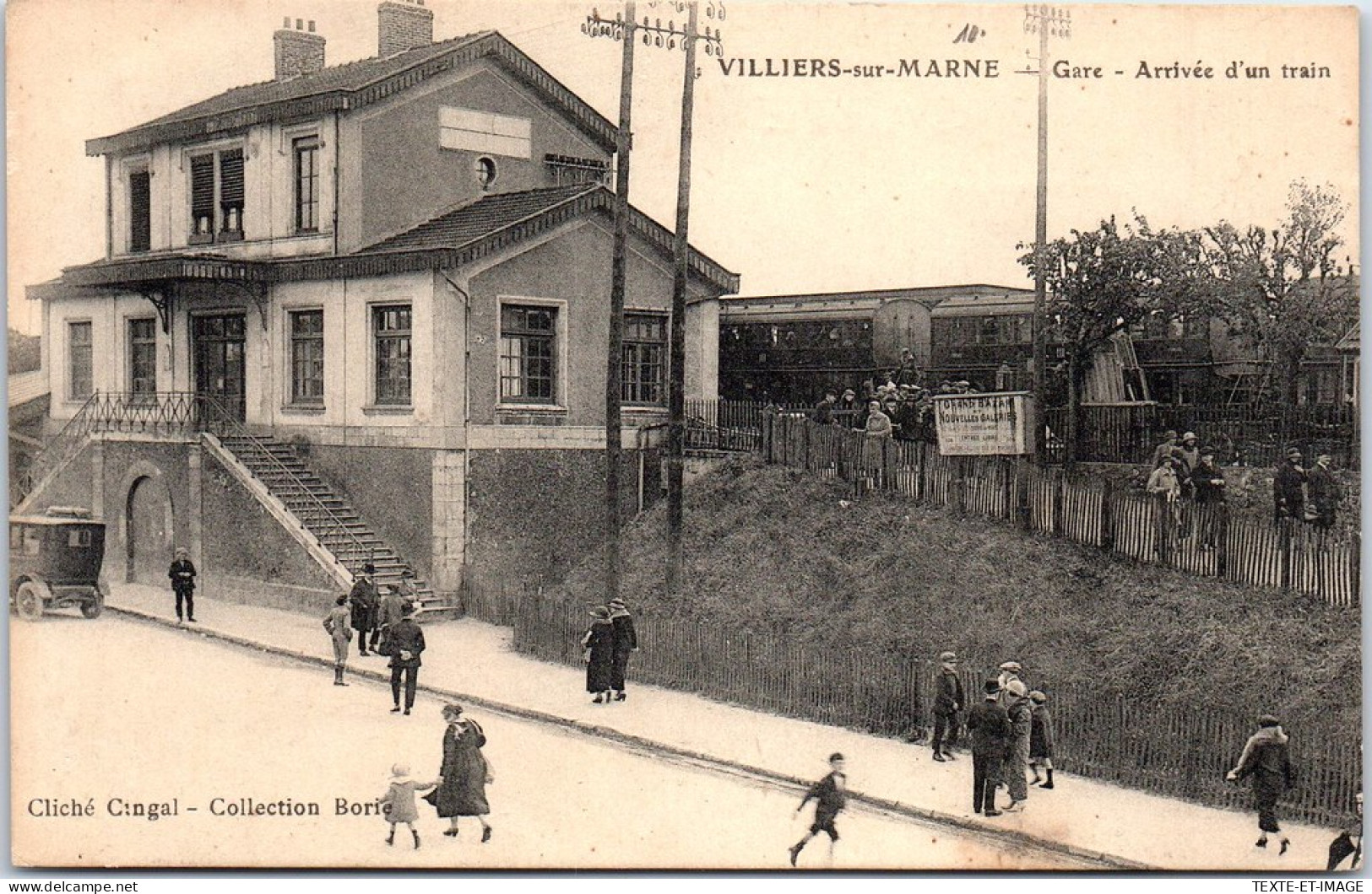 94 VILLIERS SUR MARNE - La Gare, Arrivee D'un Train. - Villiers Sur Marne