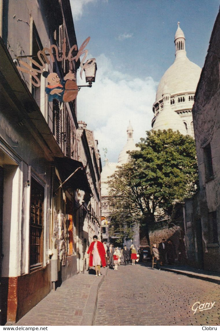 75, Paris, La Rue Du Chevalier De La Barre, à Montmartre - Sacré Coeur