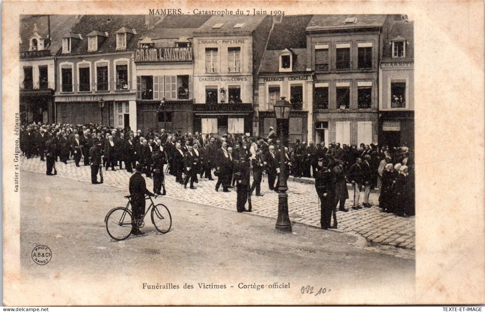 72 MAMERS - Catastrophe Juin 1904, Funerailles Des Victimes  - Mamers