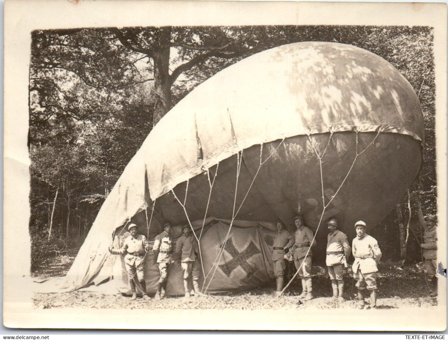 MILITARIA 14/18 - Photo 12X9 Capture Ballon Allemand  - War 1914-18