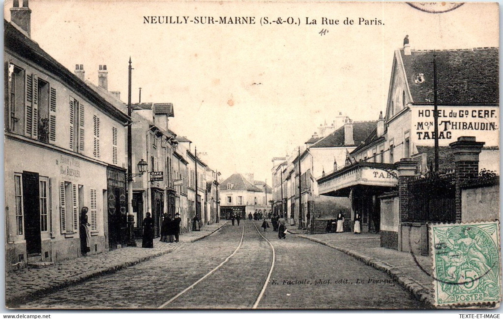 93 NEUILLY SUR MARNE - La Rue De Paris. - Neuilly Sur Marne