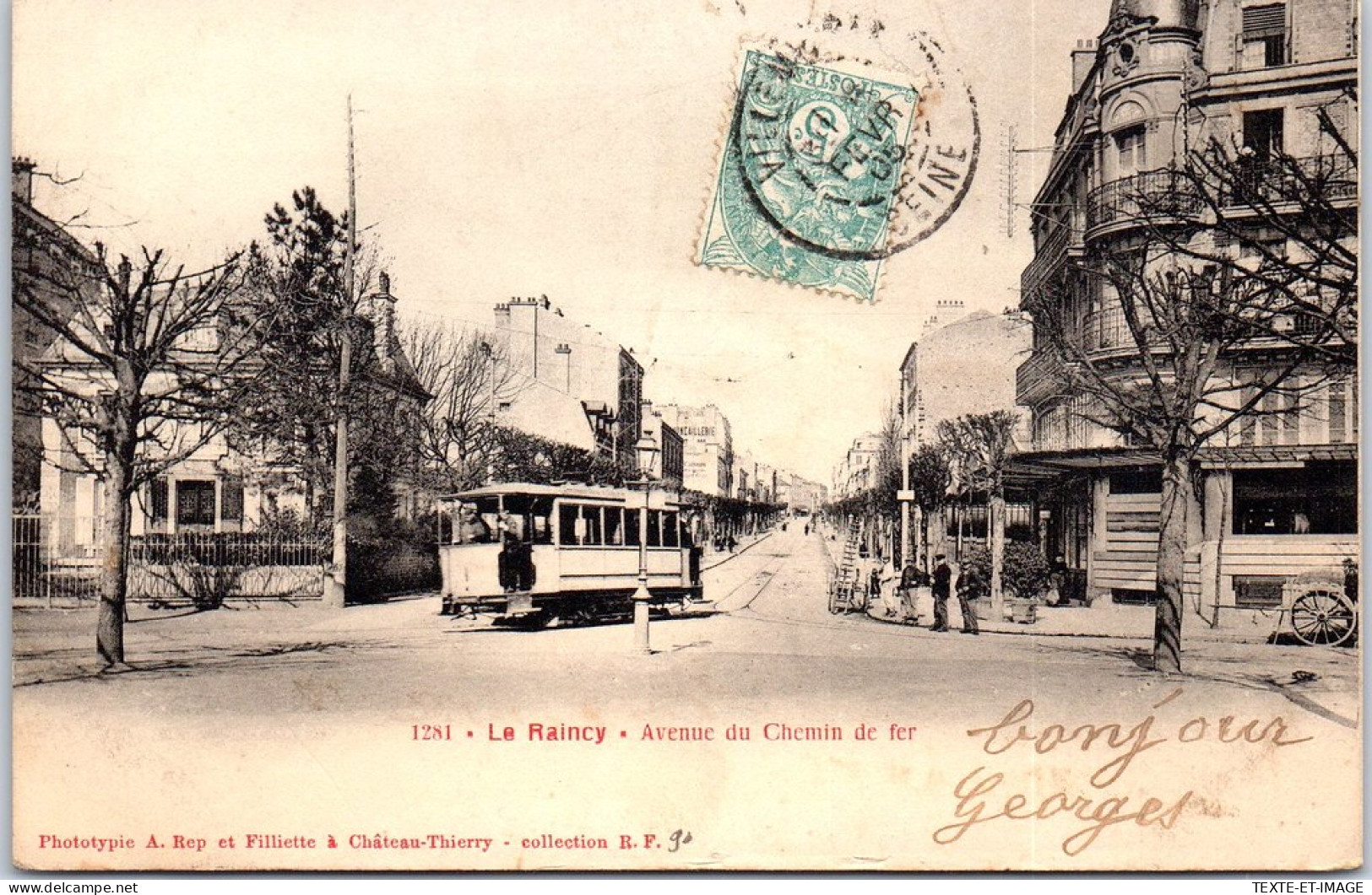 93 LE RAINCY - L'avenue Du Chemin De Fer. - Le Raincy