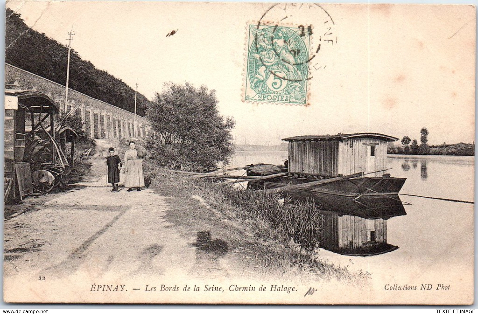 93 EPINAY - Les Bords De Seine, Chemin De Halage. - Autres & Non Classés