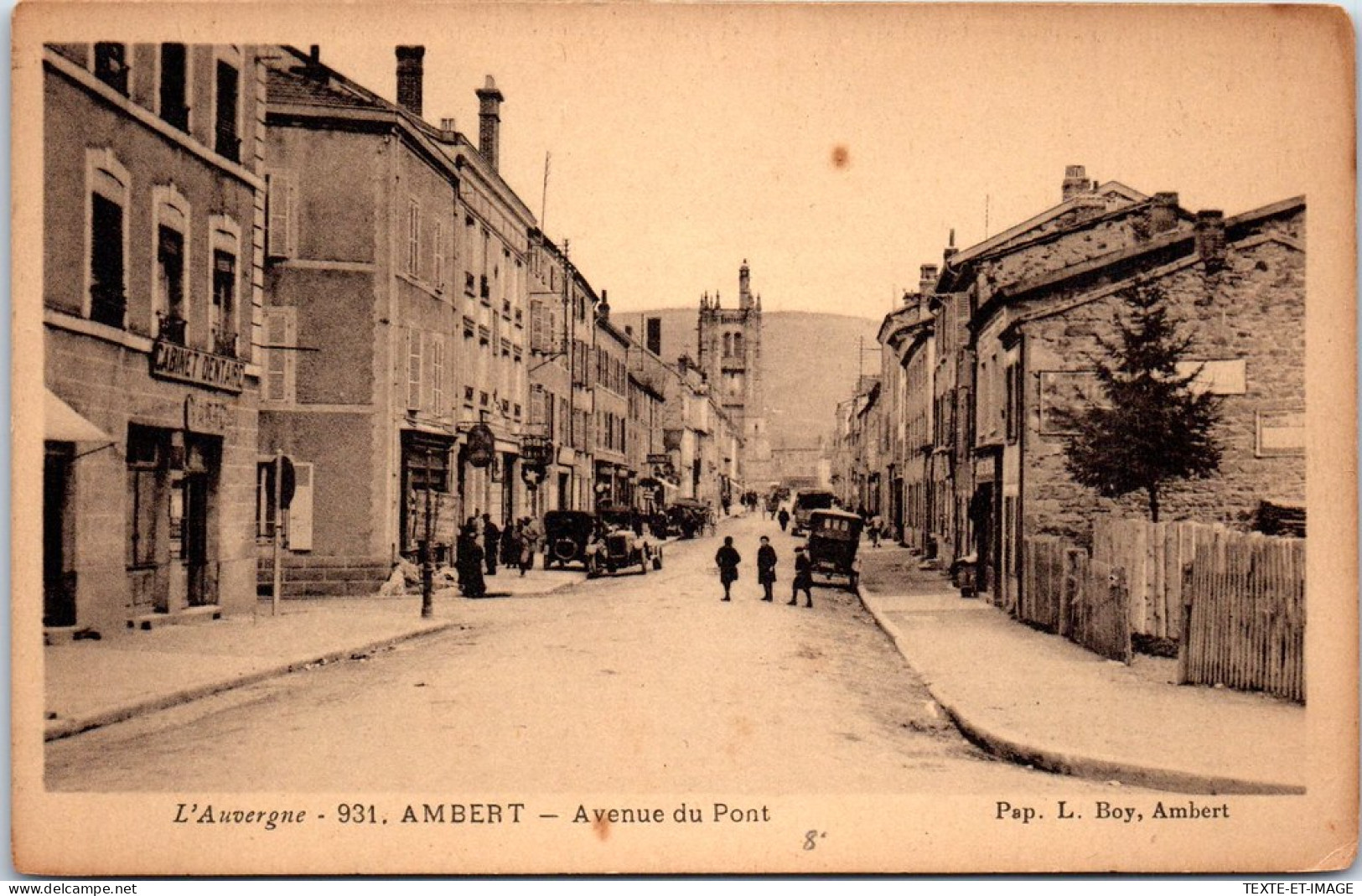 63 AMBERT - L'avenue Du Pont, Perspective  - Ambert