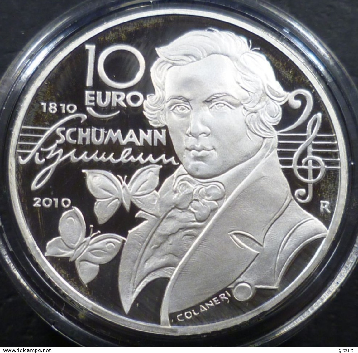 San Marino - 10 Euro 2010 - Robert Schumann - KM# 497 - San Marino