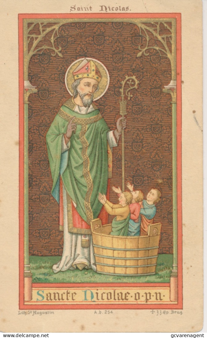 H.PRENTJE , IMAGE PIEUSE.  ==   ST.NICOLAS.    +-   11 X 7 CM - Devotion Images