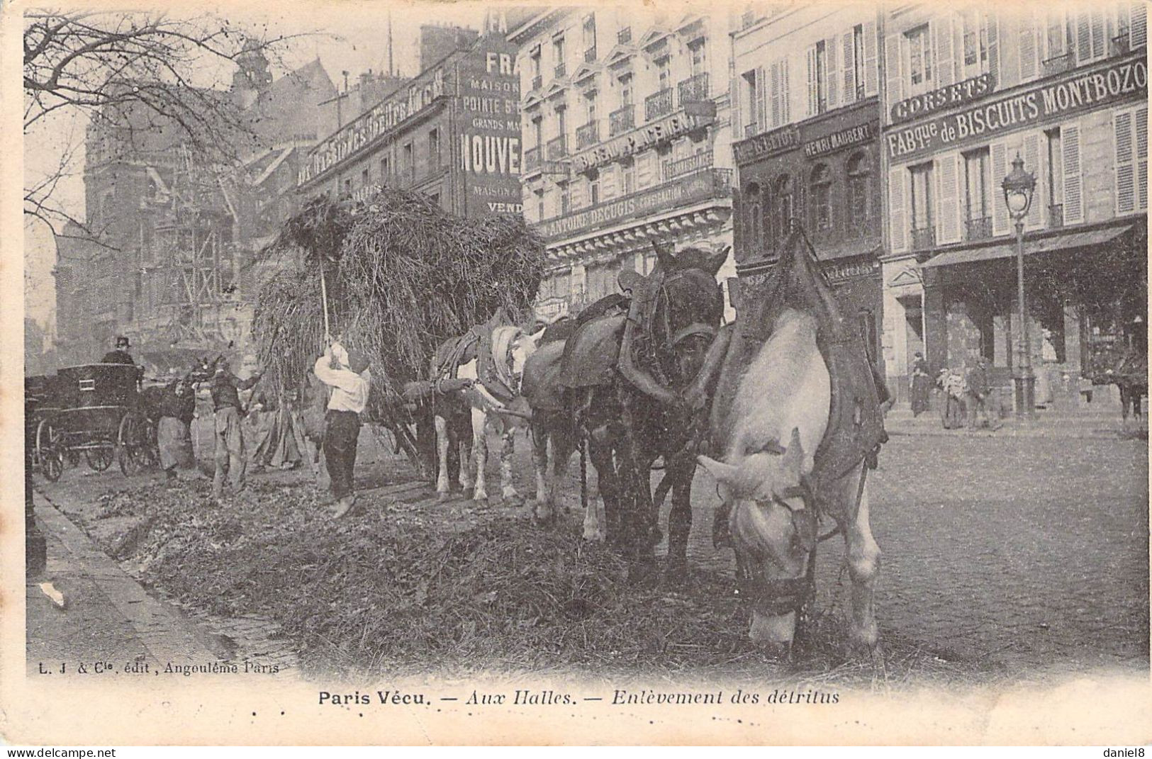 PARIS VECU -  N°38   Aux Halles - Enlèvement Des Détritus - Loten, Series, Verzamelingen