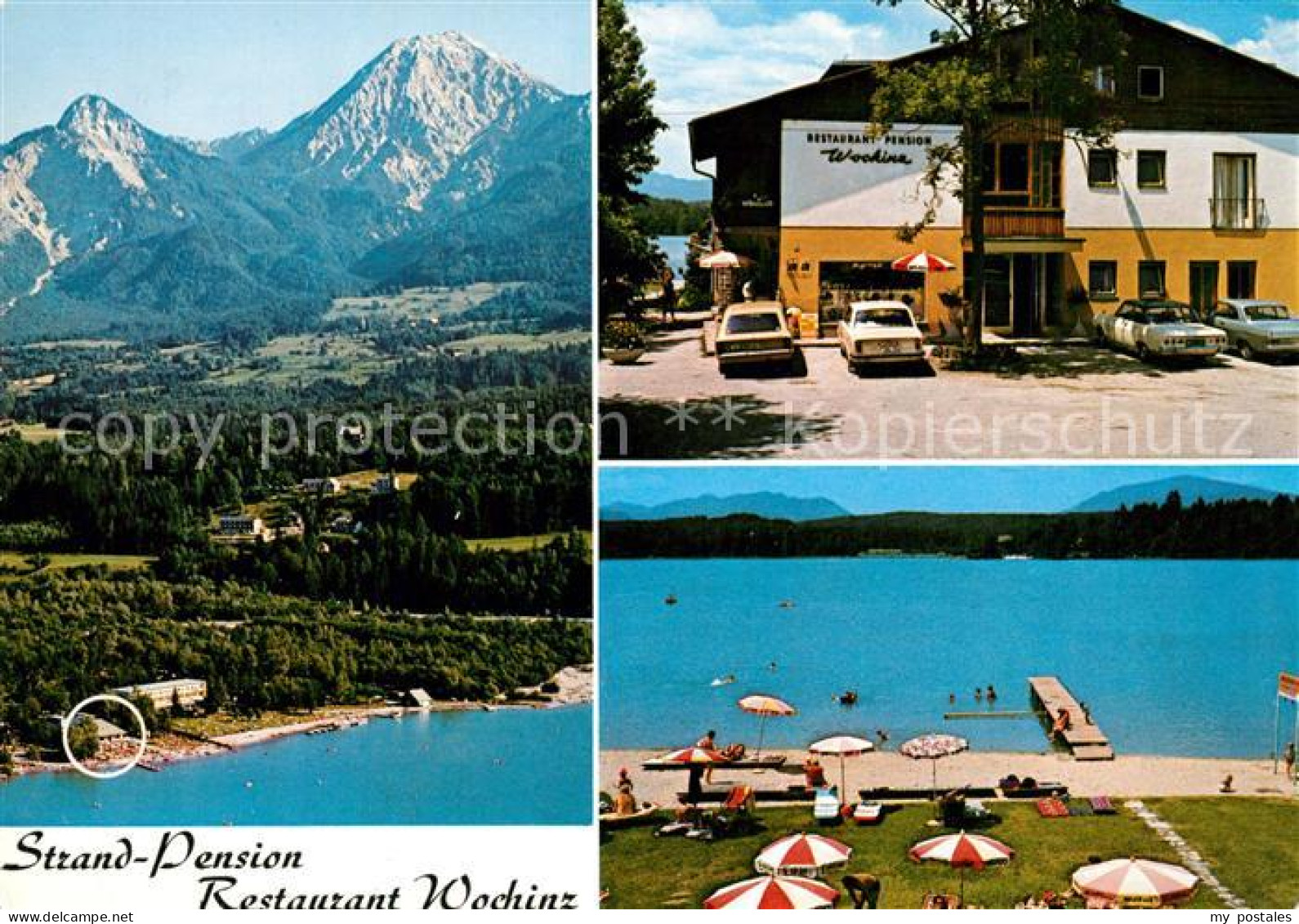 73265408 Faak Am See Finkenstein Pension Strandbad Wochinz Flugaufnahme Faak Am  - Andere & Zonder Classificatie