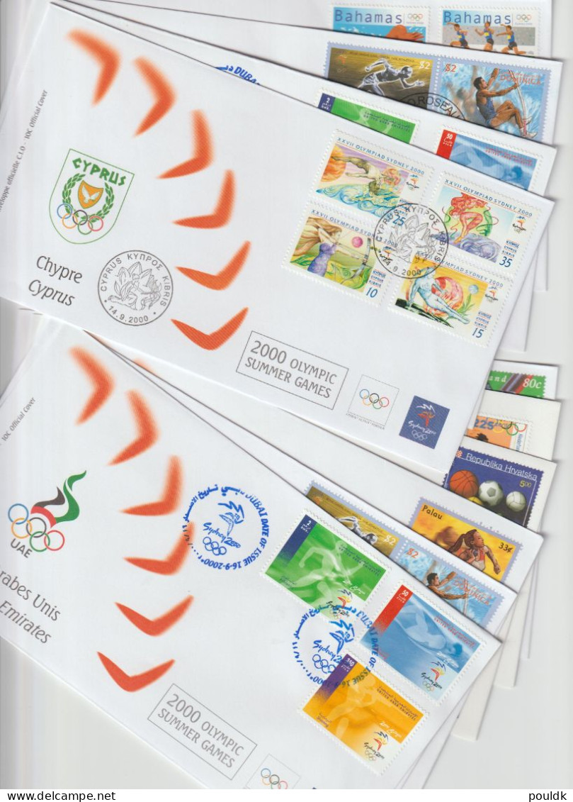 Olympic Games In Sydney 2000 - Ten FDC. Postal Weight Approx 0,09 Kg. Please Read Sales Conditions Under Image Of Lot (0 - Sommer 2000: Sydney