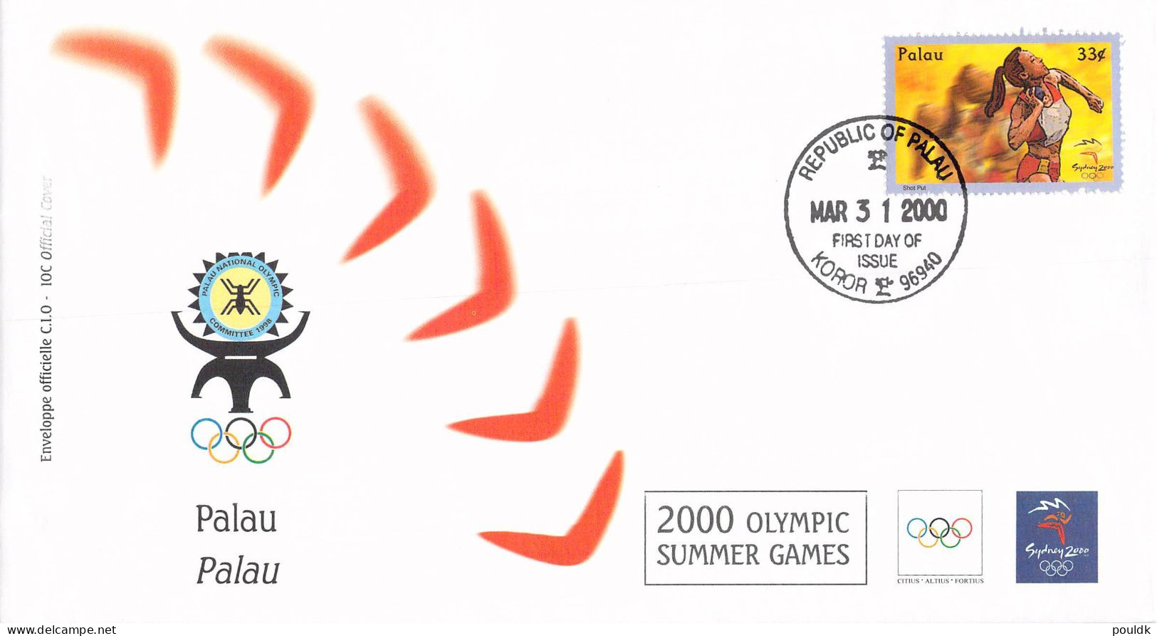 Olympic Games In Sydney 2000 - Ten FDC. Postal Weight Approx 0,09 Kg. Please Read Sales Conditions Under Image Of Lot (0 - Zomer 2000: Sydney
