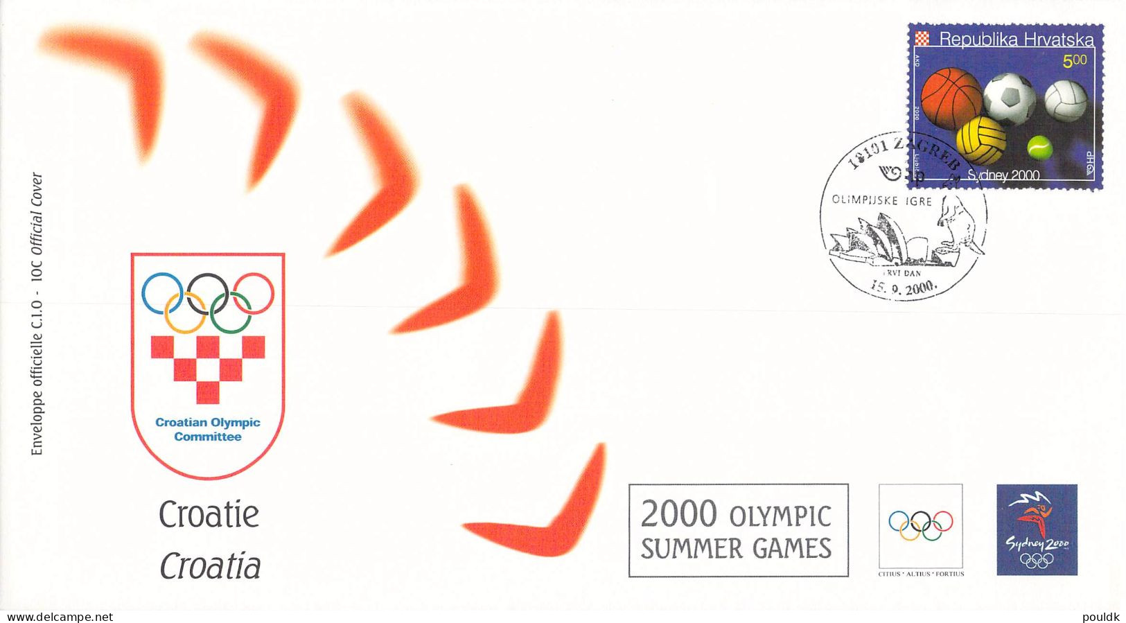 Olympic Games in Sydney 2000 - ten FDC. Postal weight approx 0,09 kg. Please read Sales Conditions under Image of Lot (0