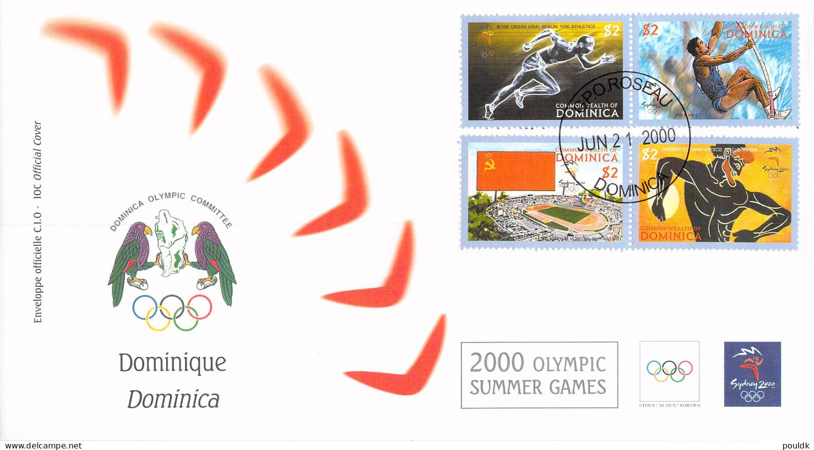 Olympic Games in Sydney 2000 - ten FDC. Postal weight approx 0,09 kg. Please read Sales Conditions under Image of Lot (0