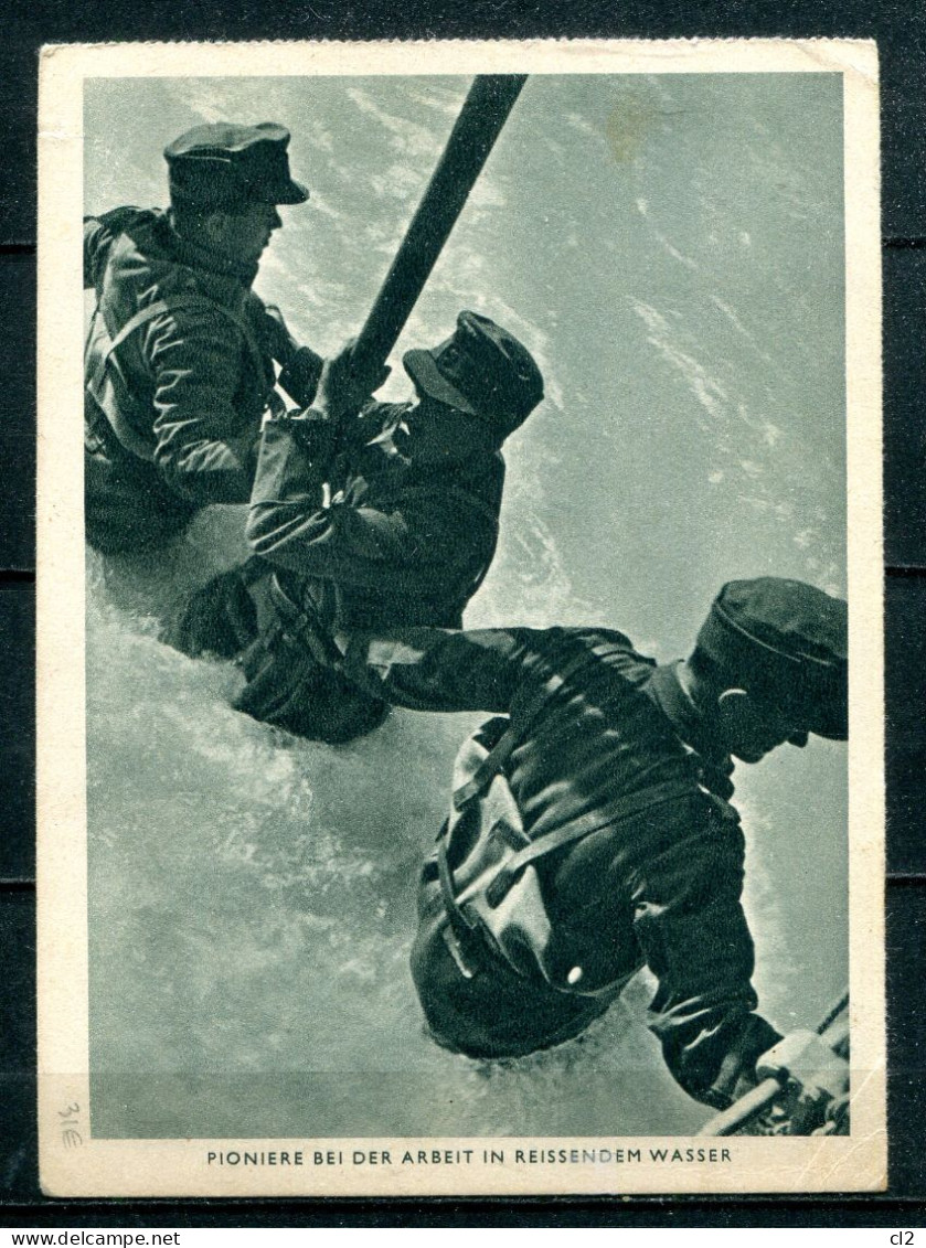 ALLEMAGNE - Pioniere Bei Arbeit In Reissendem Wasser - War 1939-45