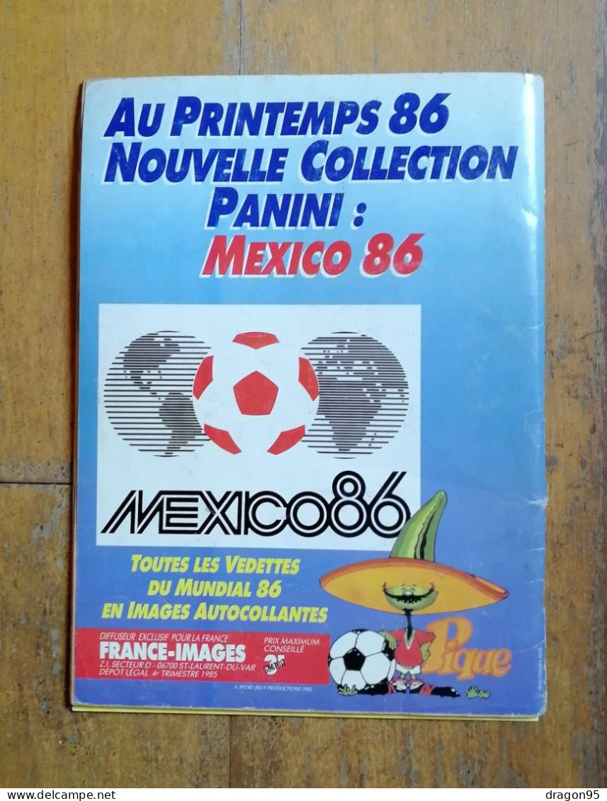 Album Football 86 Panini avec poster et bon de commande