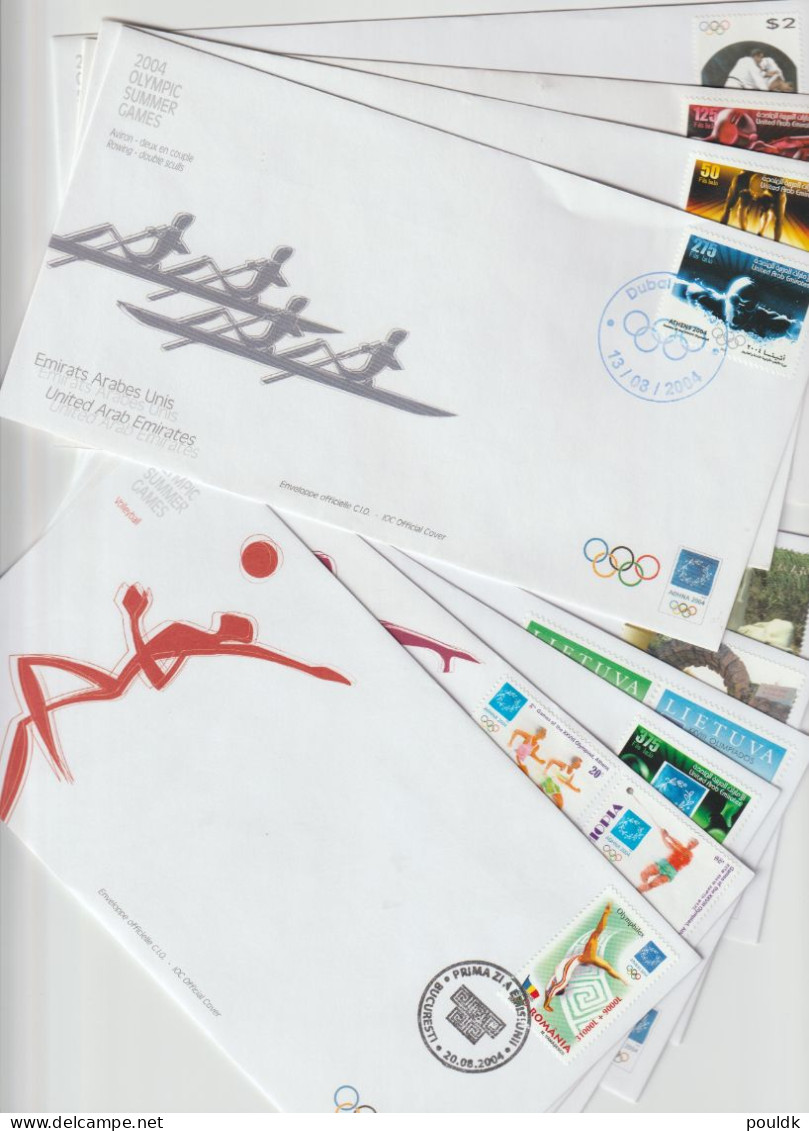 Olympic Games In Athens 2004 - Ten FDC. Postal Weight Approx 0,09 Kg. Please Read Sales Conditions Under Image Of Lot (0 - Ete 2004: Athènes