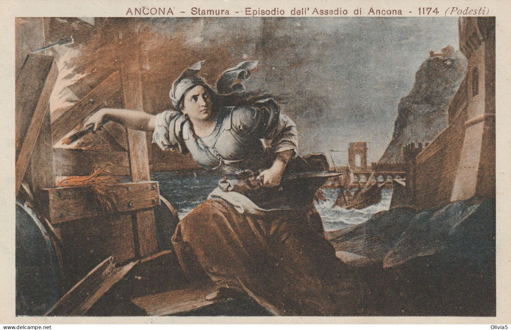 ANCONA -  STAMURA - EPISODIO DELL'ASSEDIO DI ANCONA - Ancona