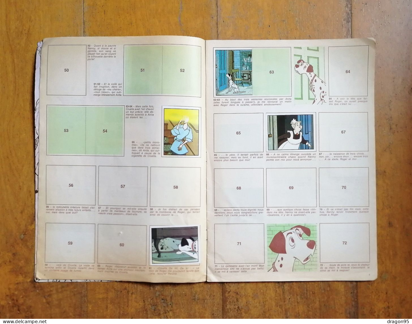 Album Les 101 Dalmatiens Panini Vintage - Franse Uitgave