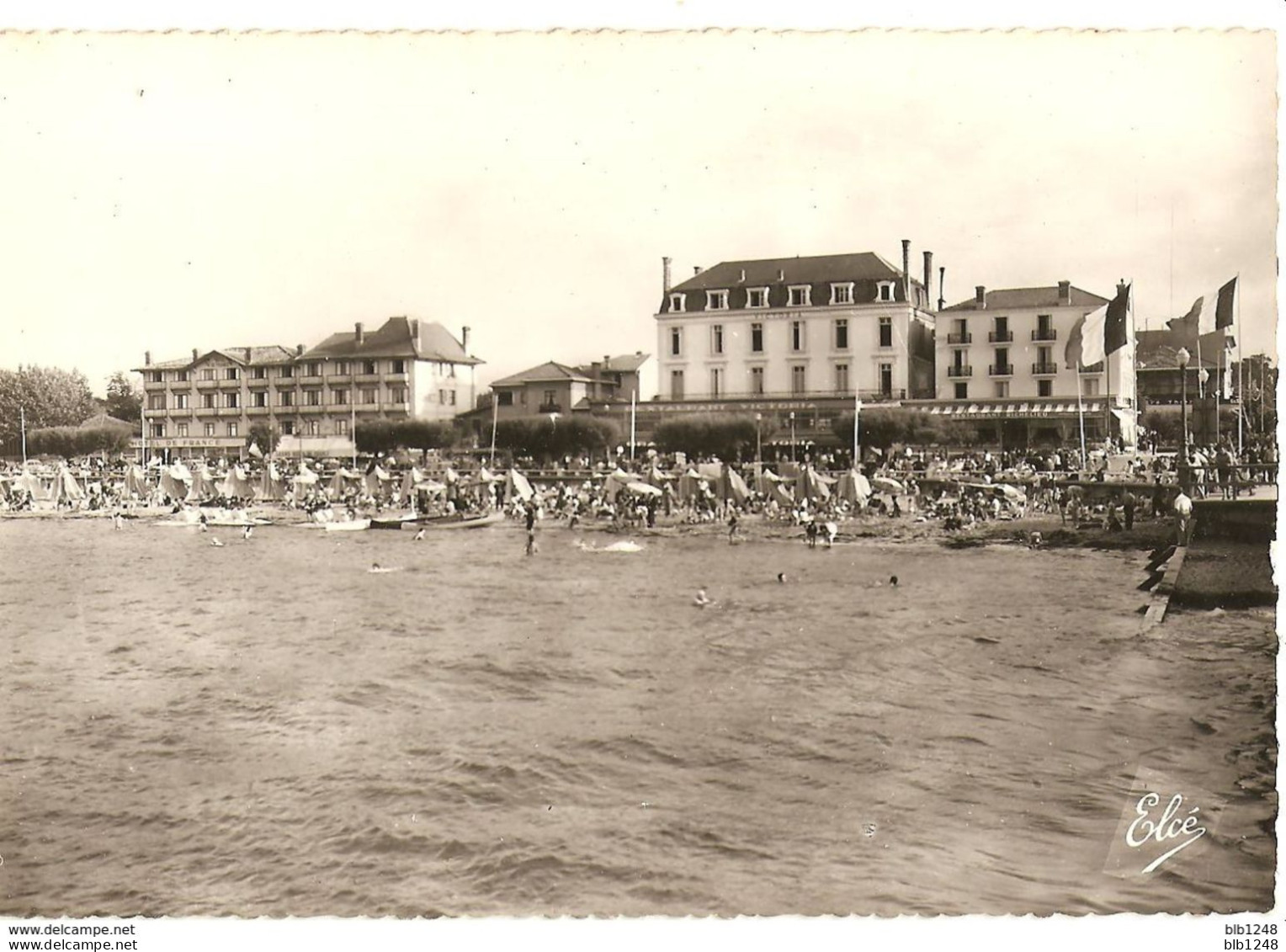 XX 33 Gironde  Arcachon La Plage Et Les Grands Hotels - Arcachon