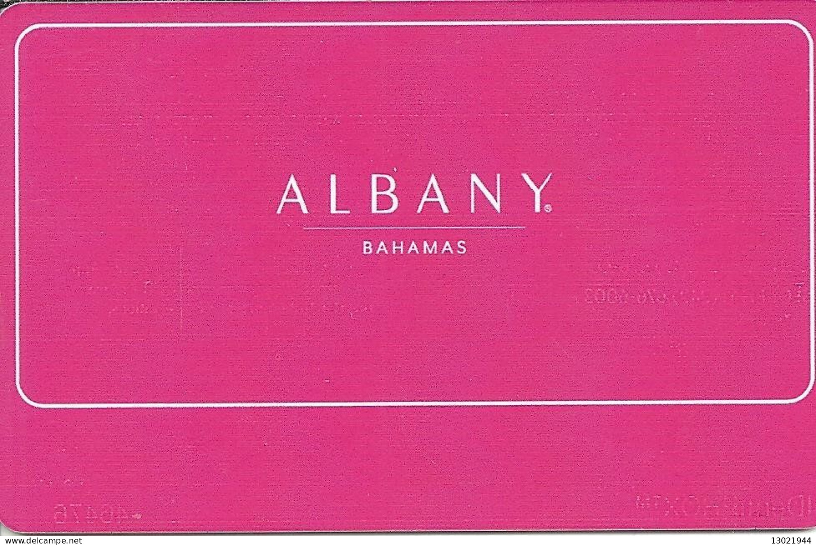 BAHAMAS KEY HOTEL   Albany Bahamas - Cartes D'hotel