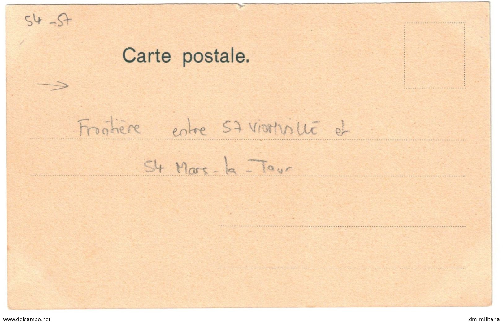 57 - LA FRONTIÈRE ENTRE VIONVILLE ET MARS-LA-TOUR - 57 MOSELLE - 54 MEURTHE-ET-MOSELLE - Autres & Non Classés