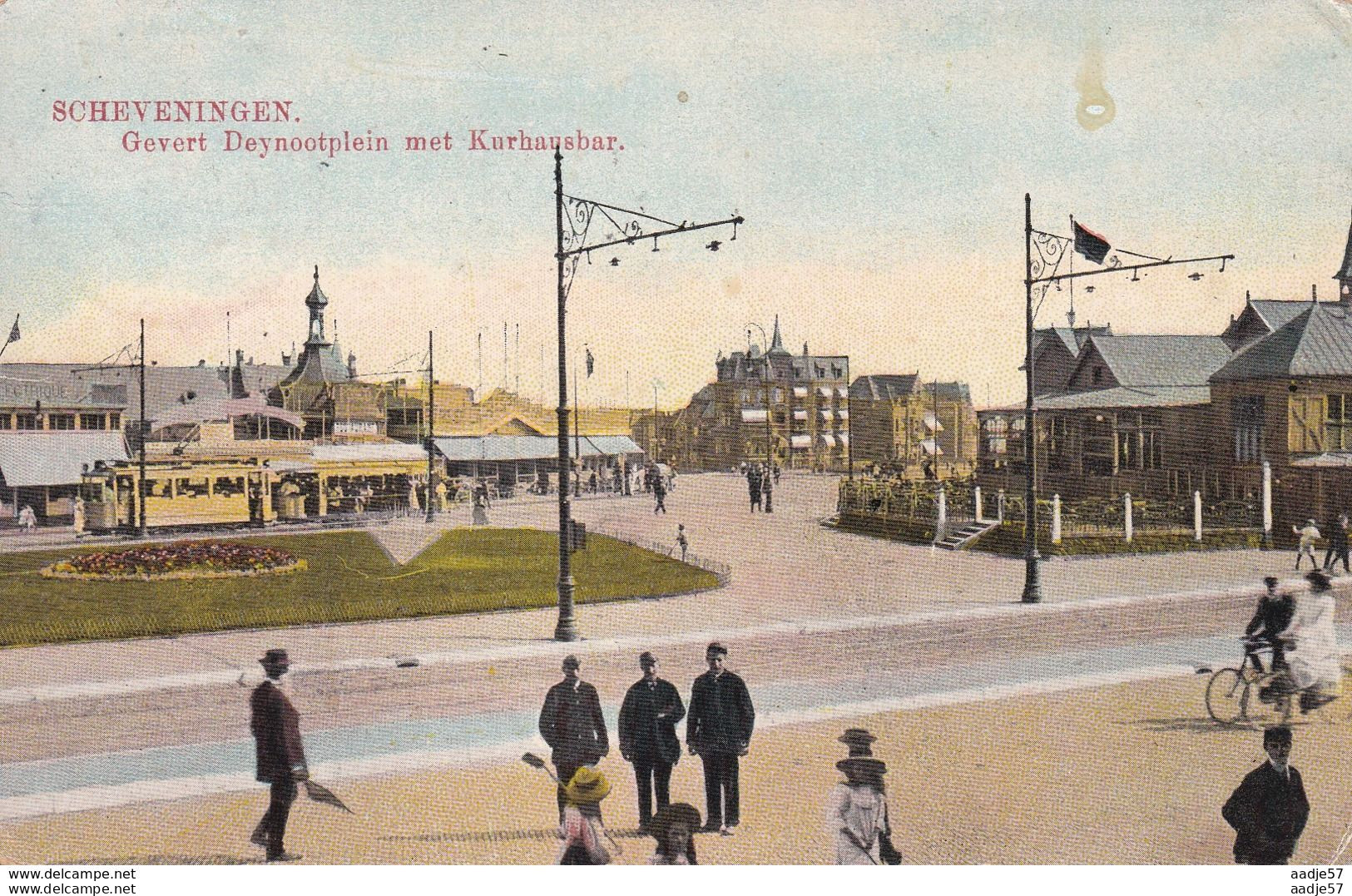 Scheveningen Gevers ( Op Kaart Gevert...) Deynootplein Tramway 1911 - Strassenbahnen