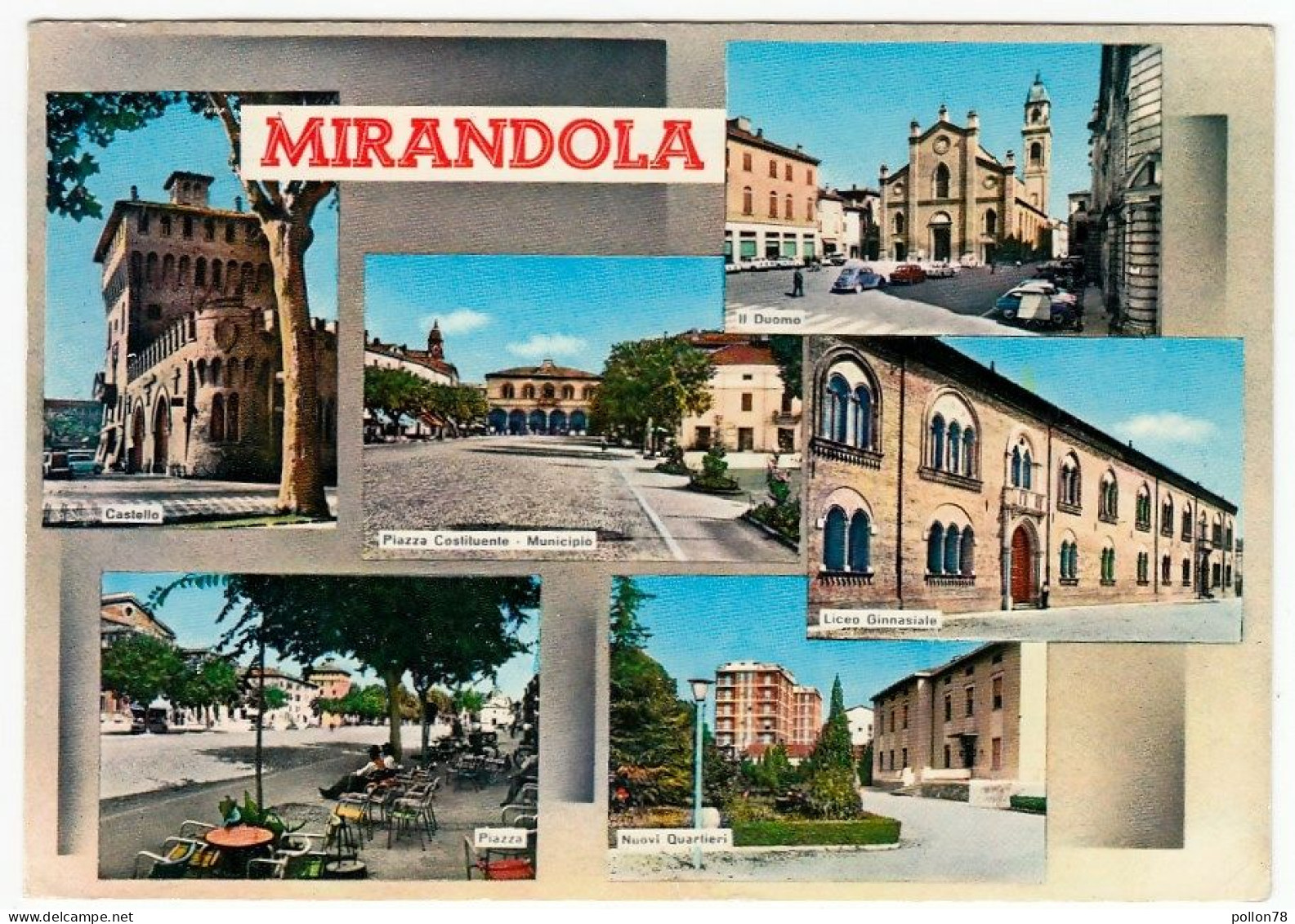 MIRANDOLA - MODENA - 1968 - VEDUTE - Modena