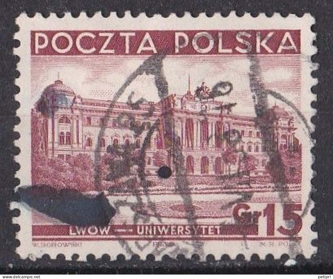 Pologne - République  1919  -  1939   Y & T N °  393  Oblitéré - Used Stamps