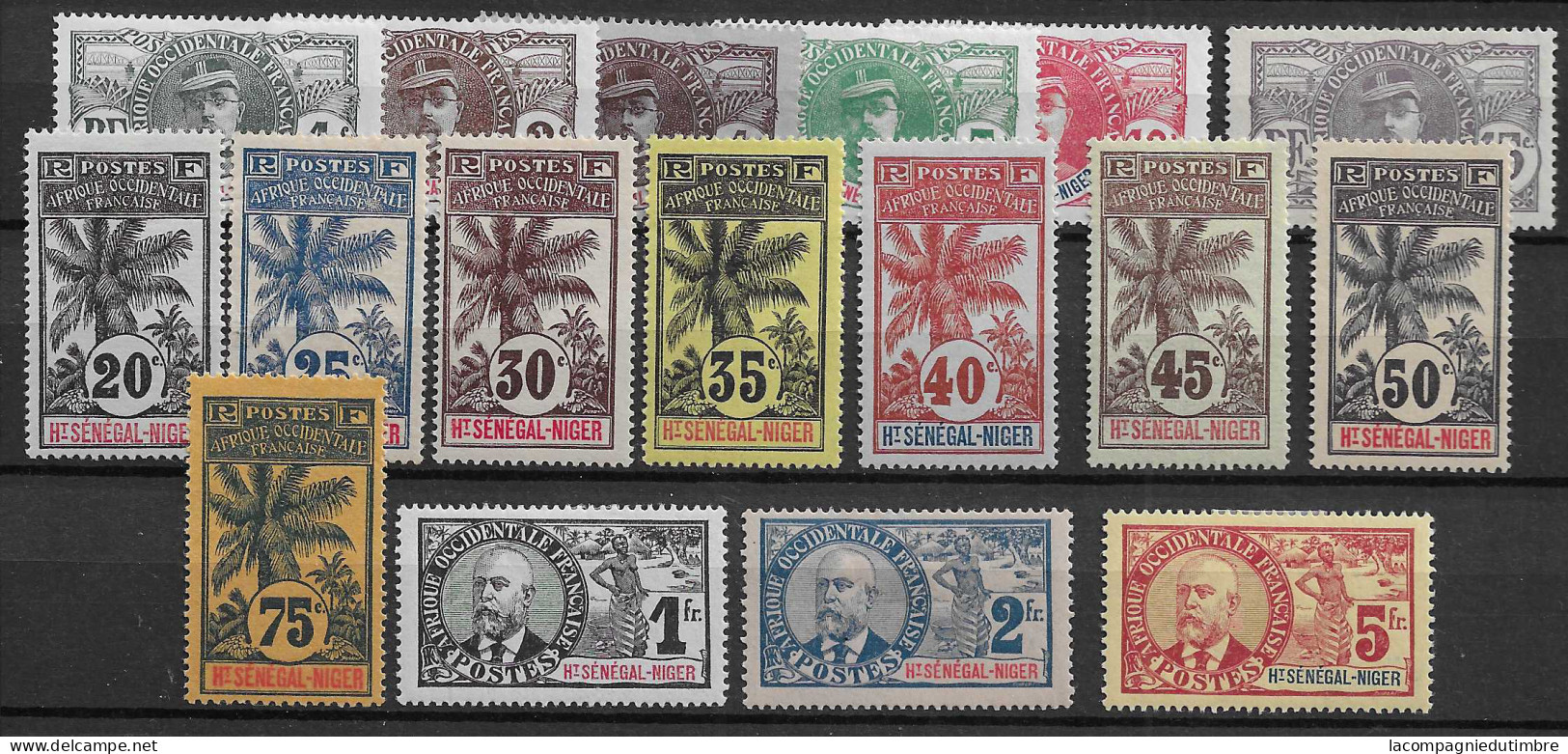 Haut-Sénégal Et Niger Série YT N° 1/17 Neufs *. TB - Unused Stamps